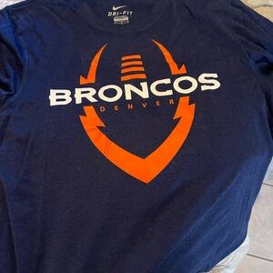 Nike Dri-Fit Broncos Denver Navy Blue T-Shirt